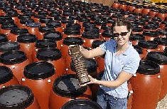 Rain Barrels: Plastic & White Oak